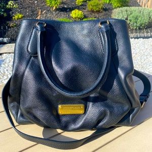 Preloved Marc by Marc Jacobs New Q Fran Black Leather Satchel